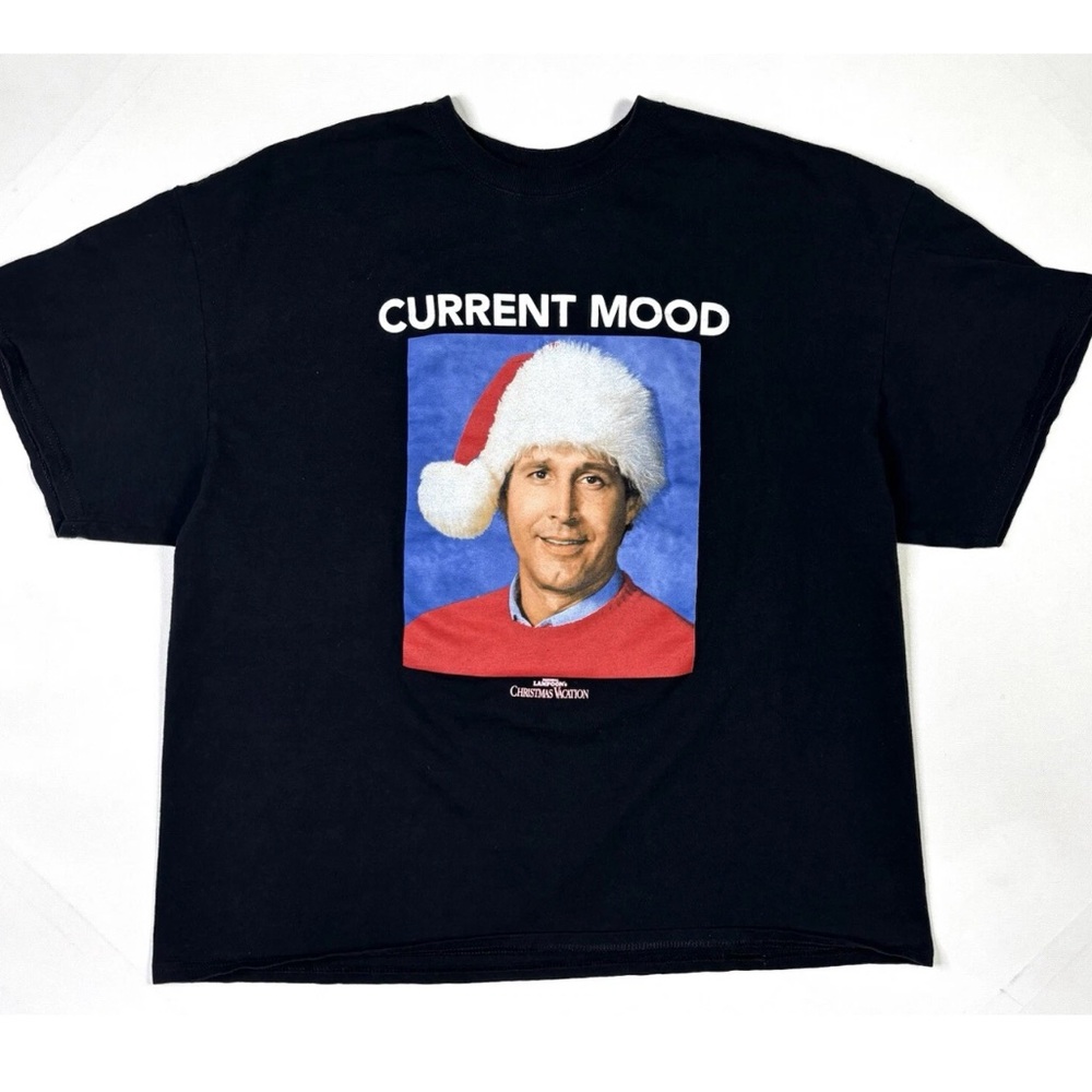 Christmas Vacation T-Shirt Men’s XXL Current Mood Clark Griswold Black